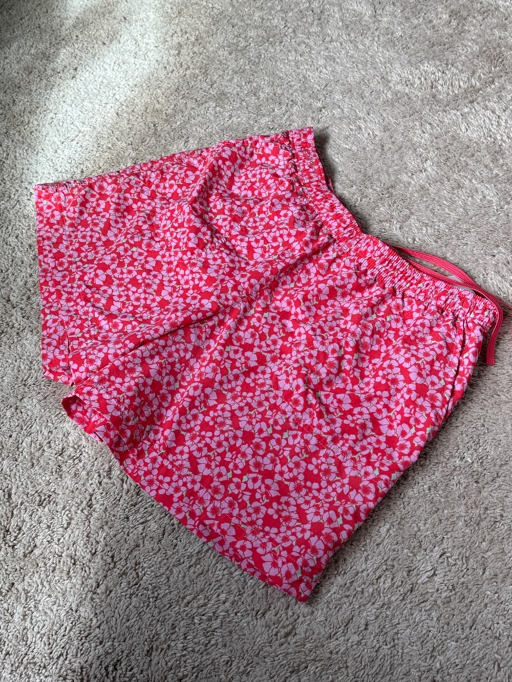 Columbia Pink Floral Drawstring Women’s Shorts size L - Picture 9 of 12
